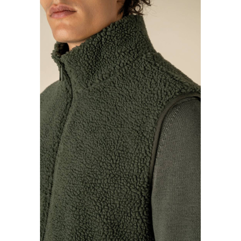 Veste sans manches en sherpa homme