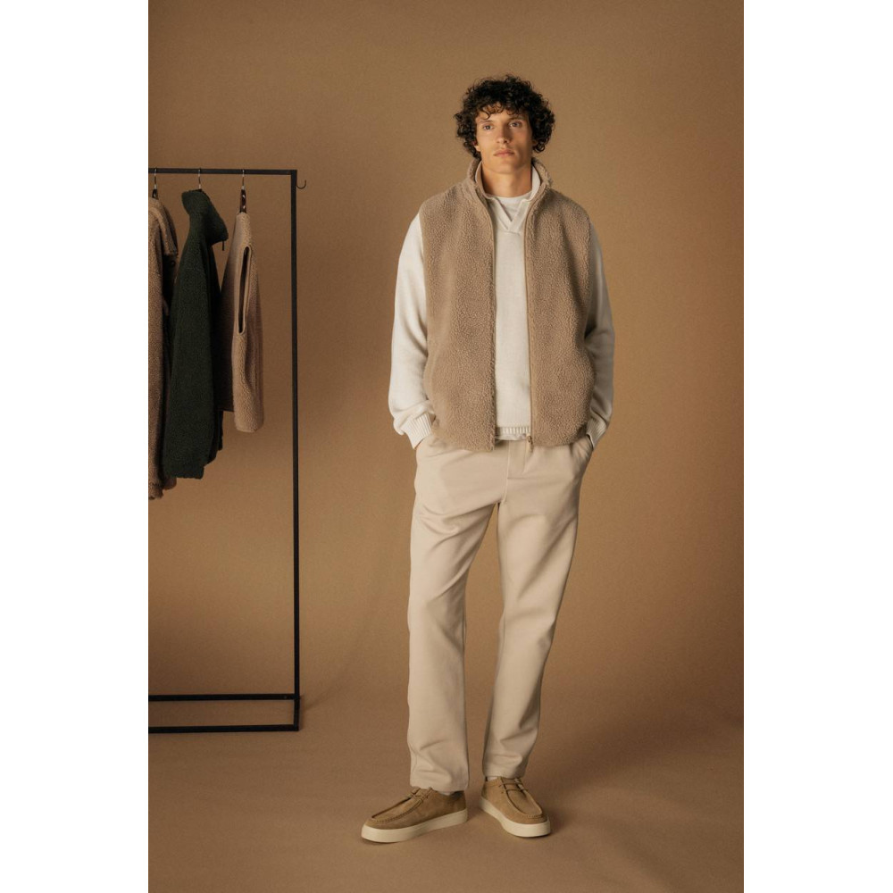 Veste sans manches en sherpa homme