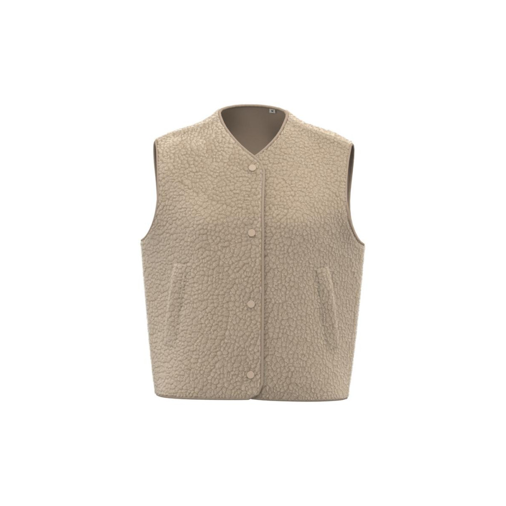 Veste sans manches en sherpa femme