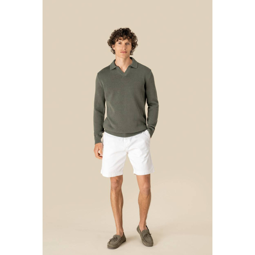 Pull homme à col polo