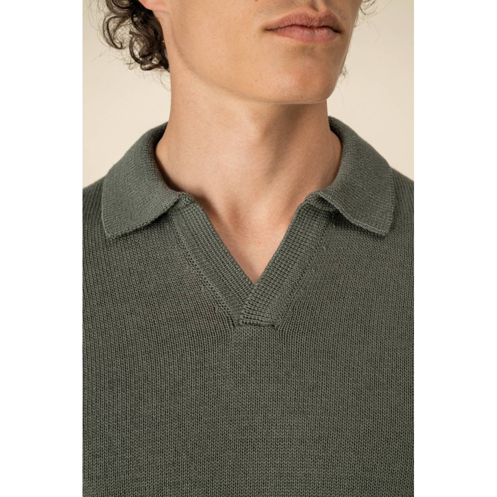 Pull homme à col polo