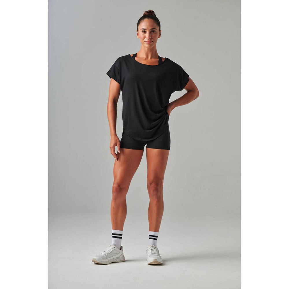 Short femme avec poche téléphone