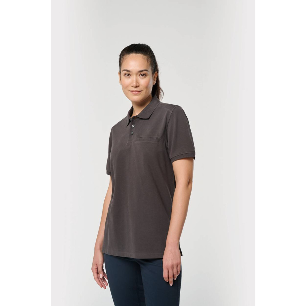 Polo unisexe écoresponsable avec poche poitrine