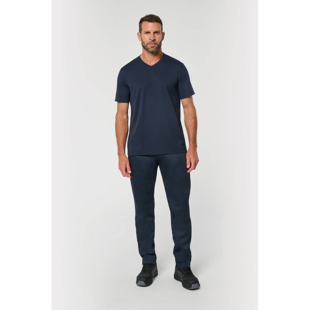 T-shirt écoresponsable col V antibactérien homme