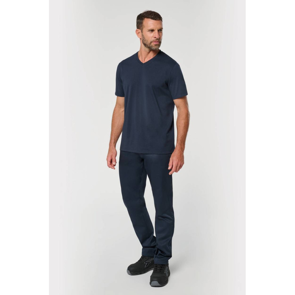 T-shirt écoresponsable col V antibactérien homme