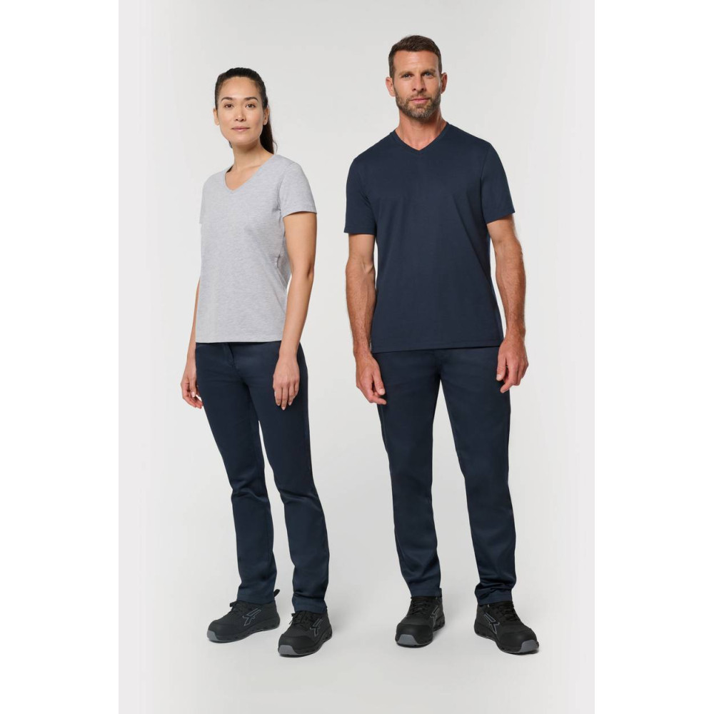 T-shirt écoresponsable col V antibactérien homme