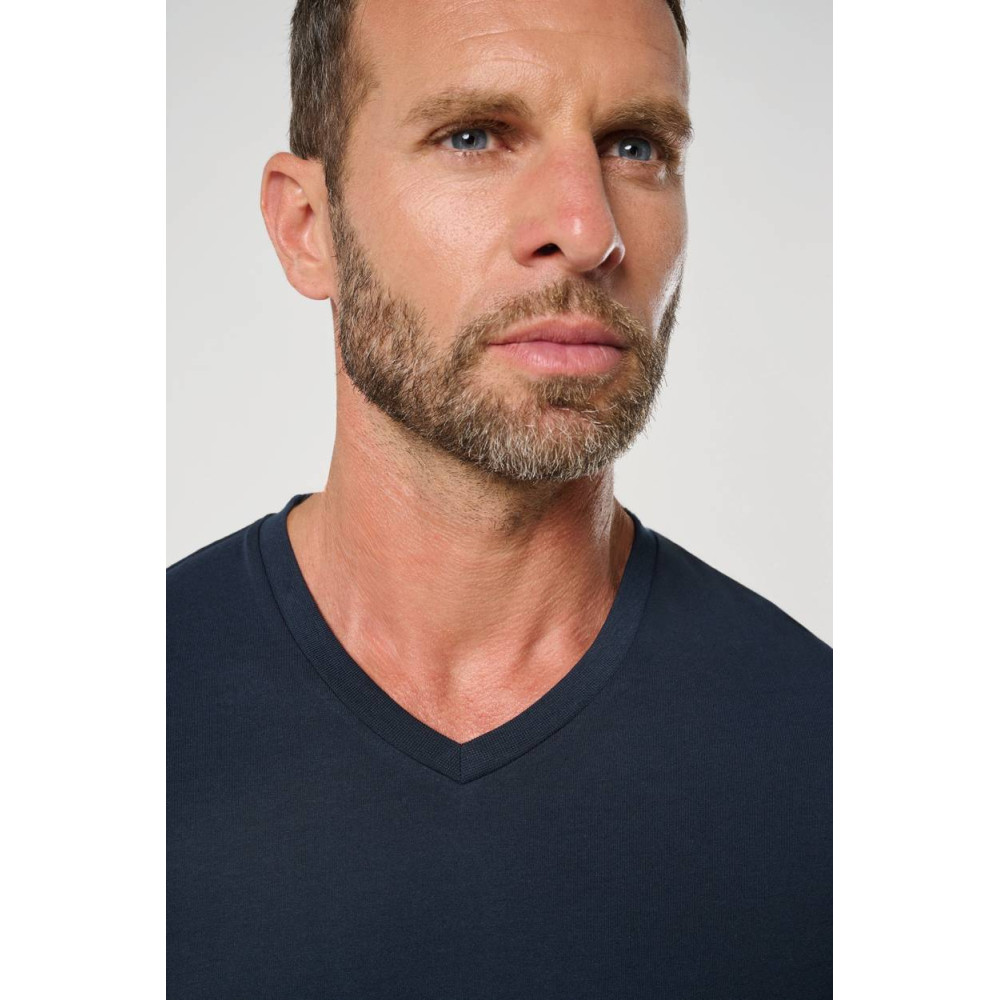T-shirt écoresponsable col V antibactérien homme