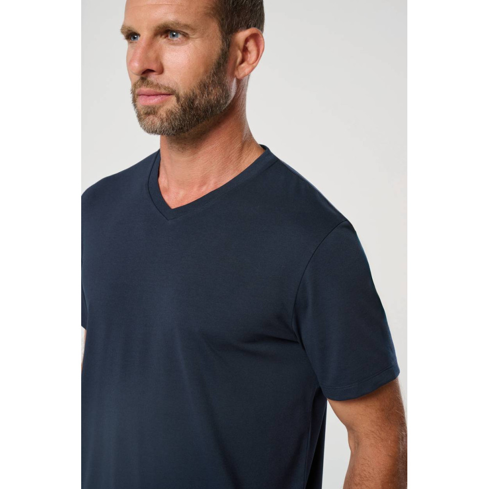 T-shirt écoresponsable col V antibactérien homme