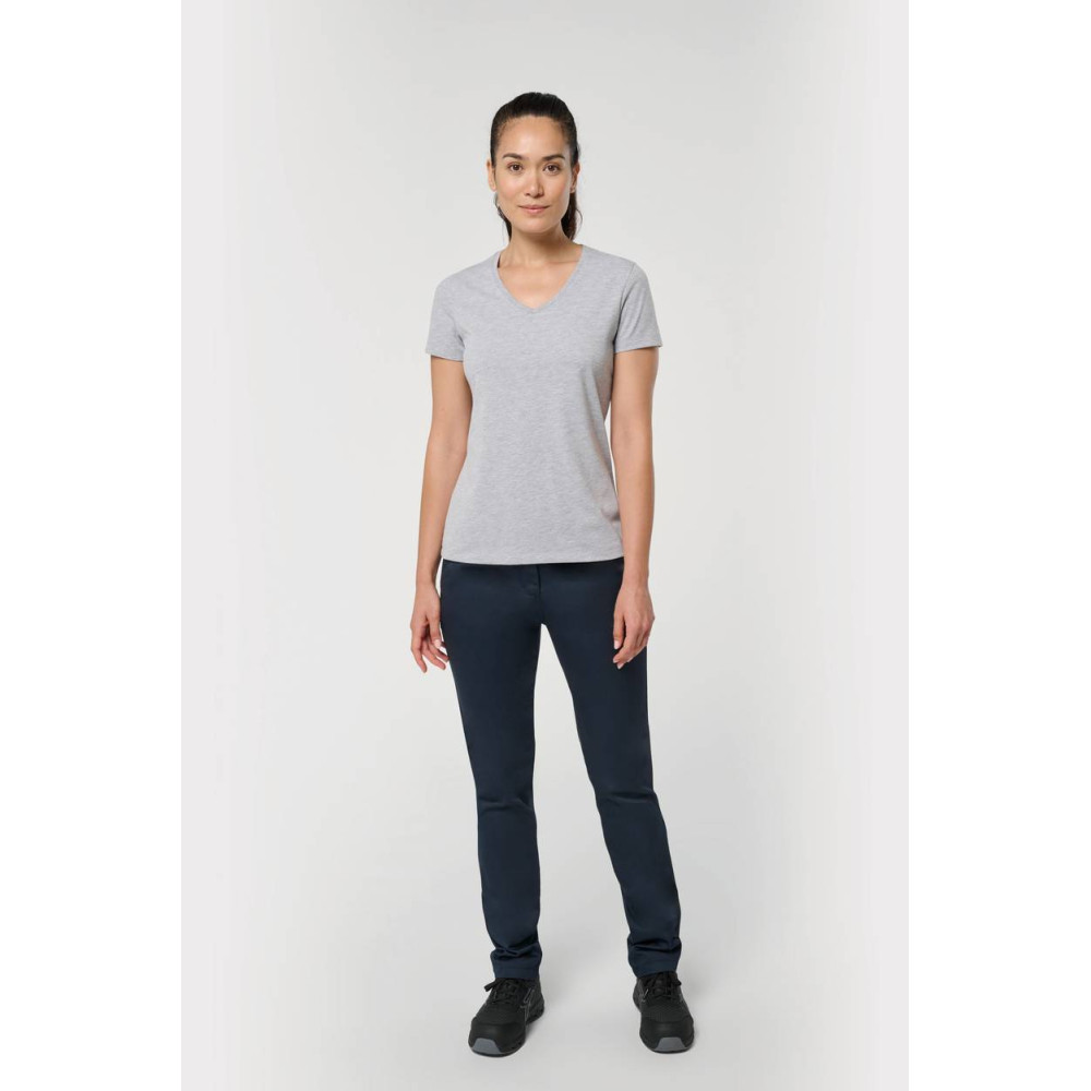 T-shirt écoresponsable col V antibactérien femme