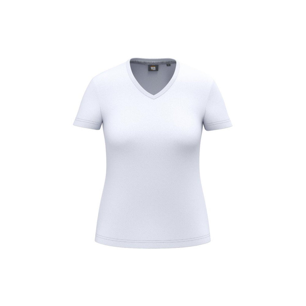T-shirt écoresponsable col V antibactérien femme