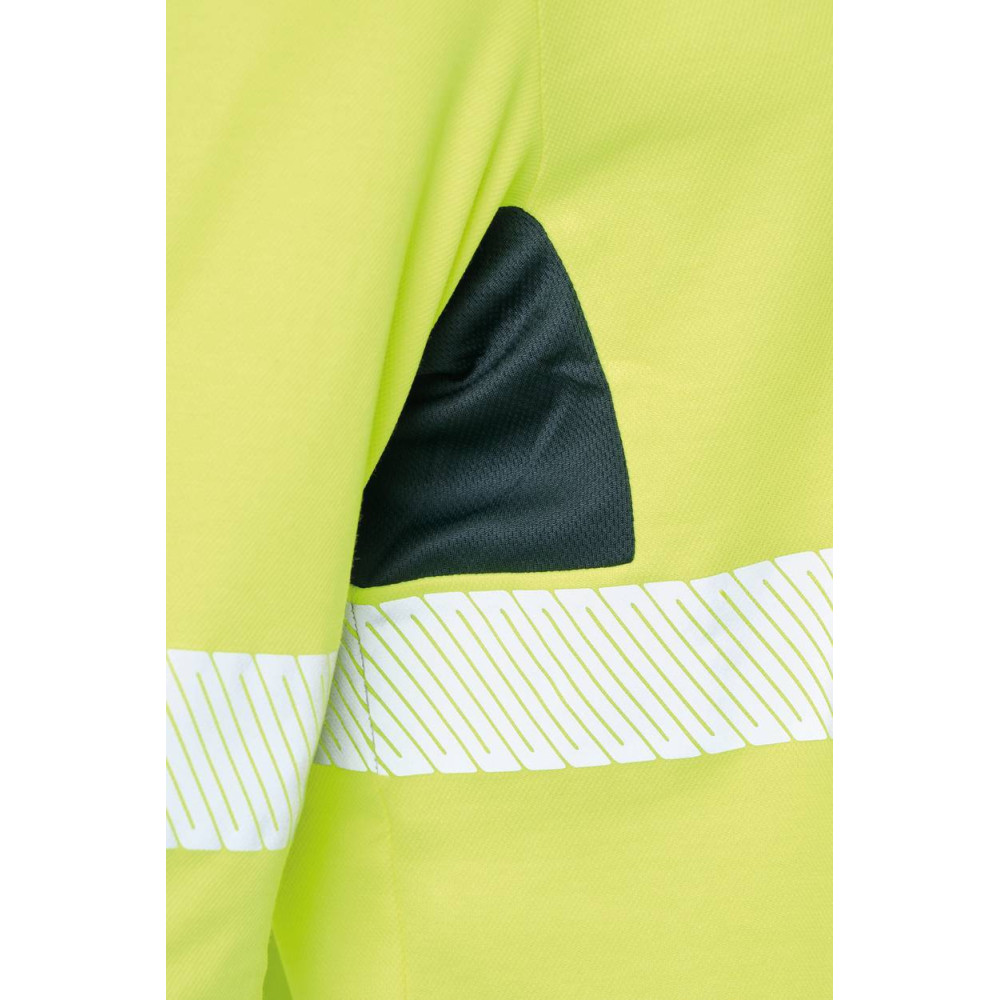 T-shirt de sécurité recyclé col rond manches longues unisexe