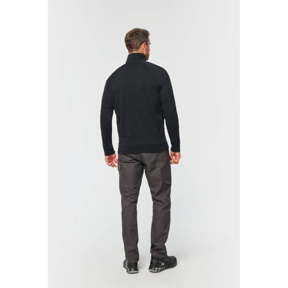 Veste molleton coton manches raglan unisexe