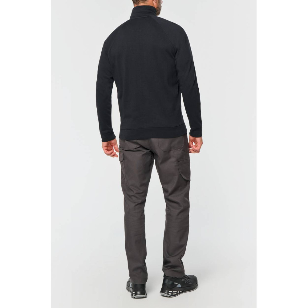 Veste molleton coton manches raglan unisexe