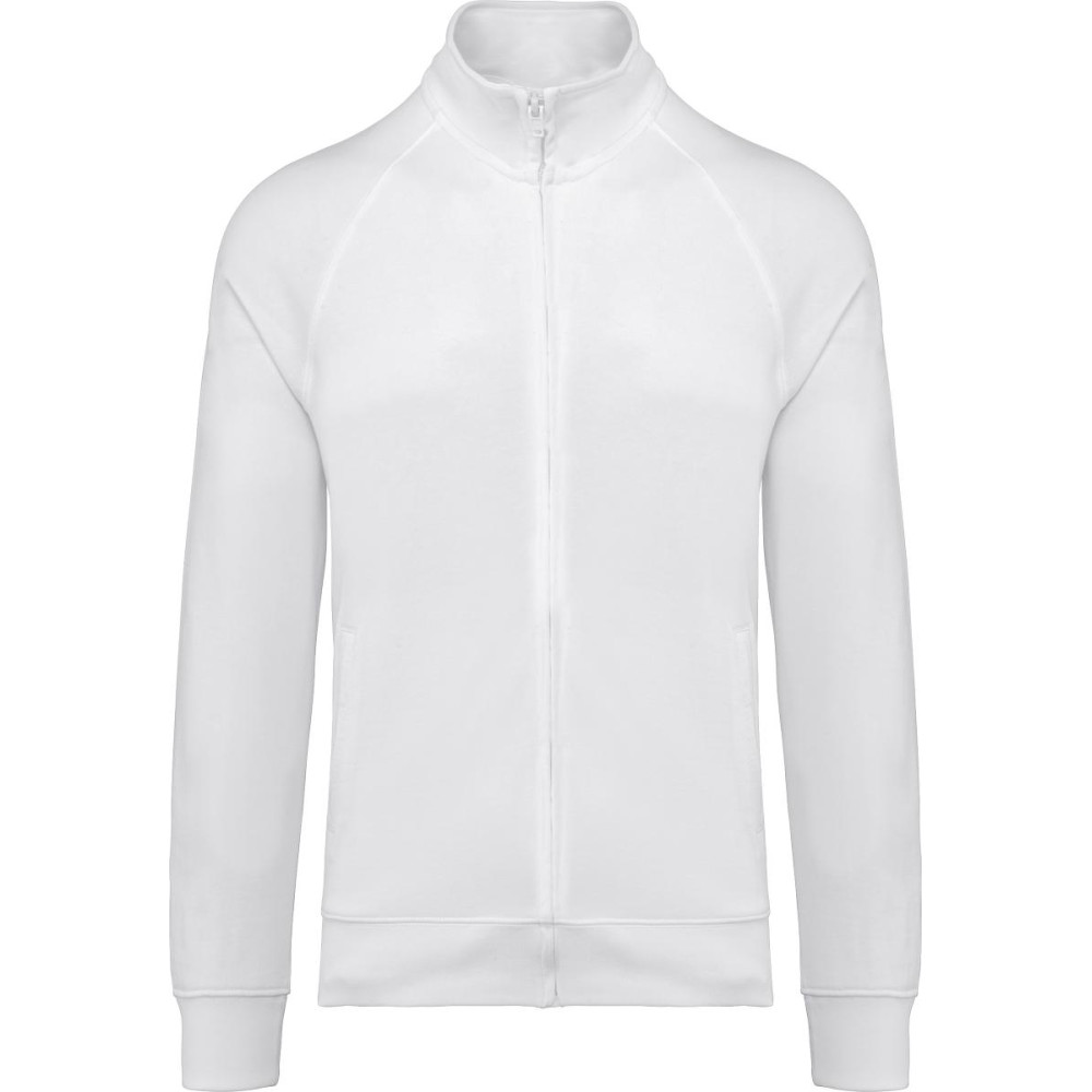 Veste molleton coton manches raglan unisexe