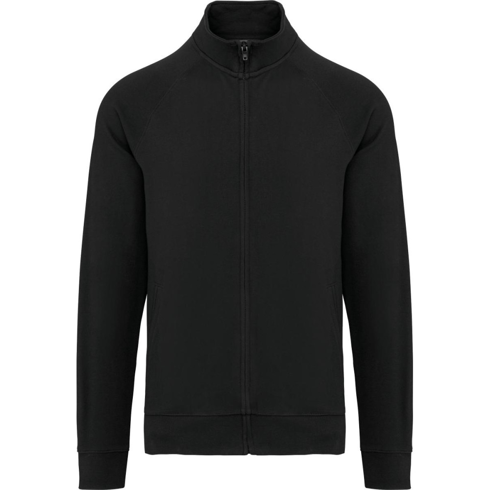 Veste molleton coton manches raglan unisexe