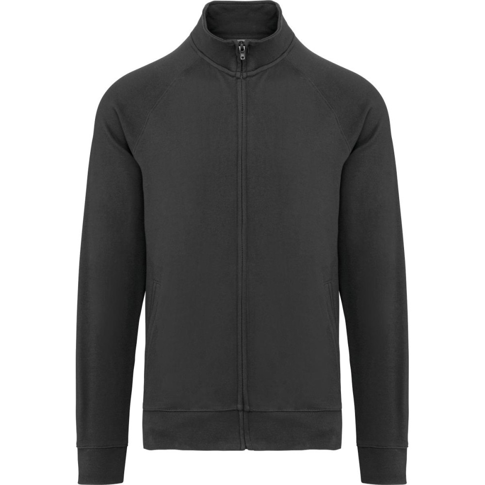 Veste molleton coton manches raglan unisexe