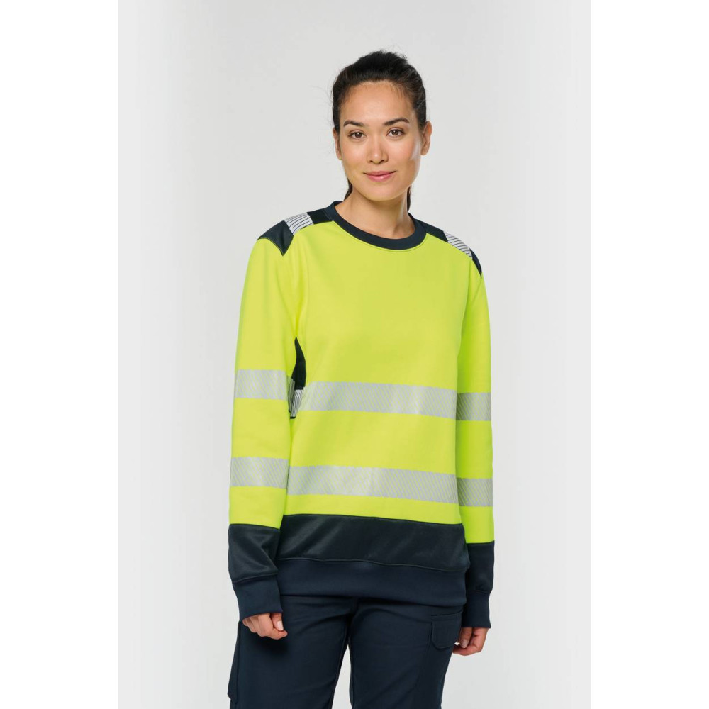 Sweat-shirt de sécurité recyclé col rond unisexe