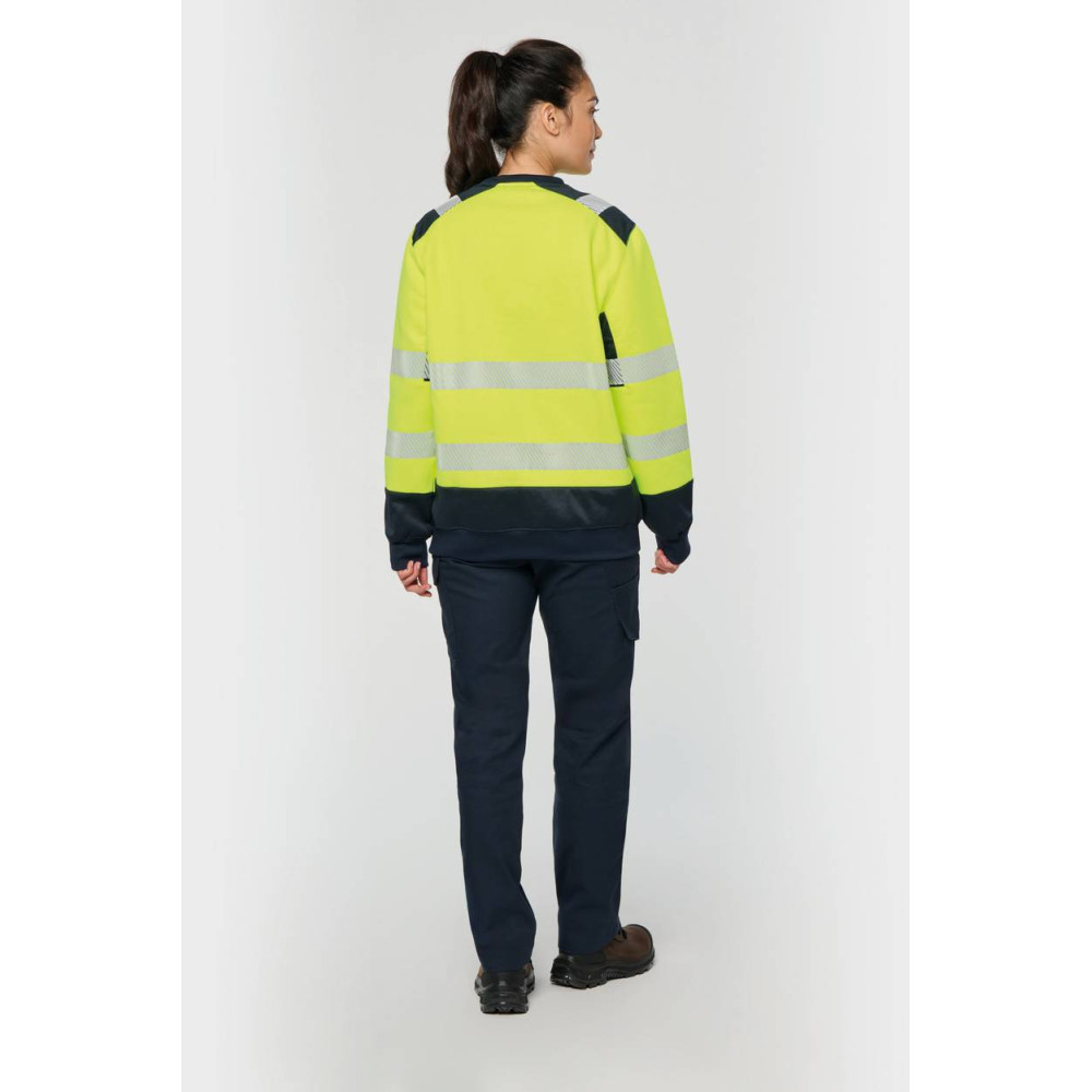 Sweat-shirt de sécurité recyclé col rond unisexe