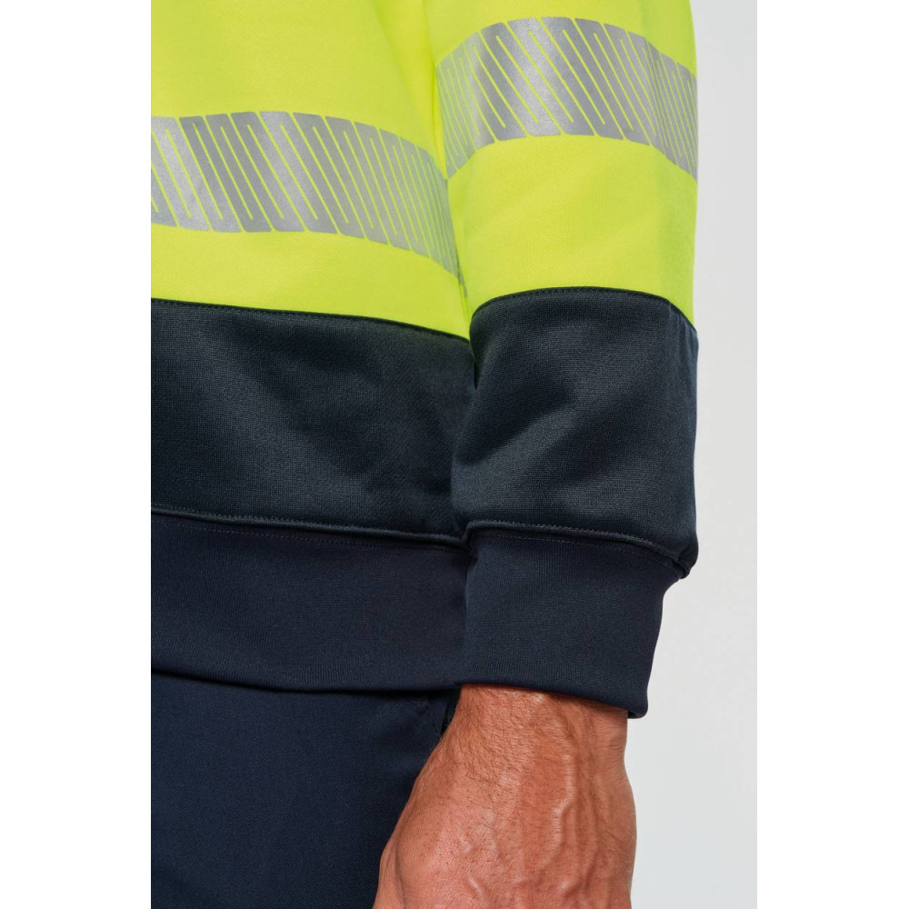 Sweat-shirt de sécurité recyclé col rond unisexe