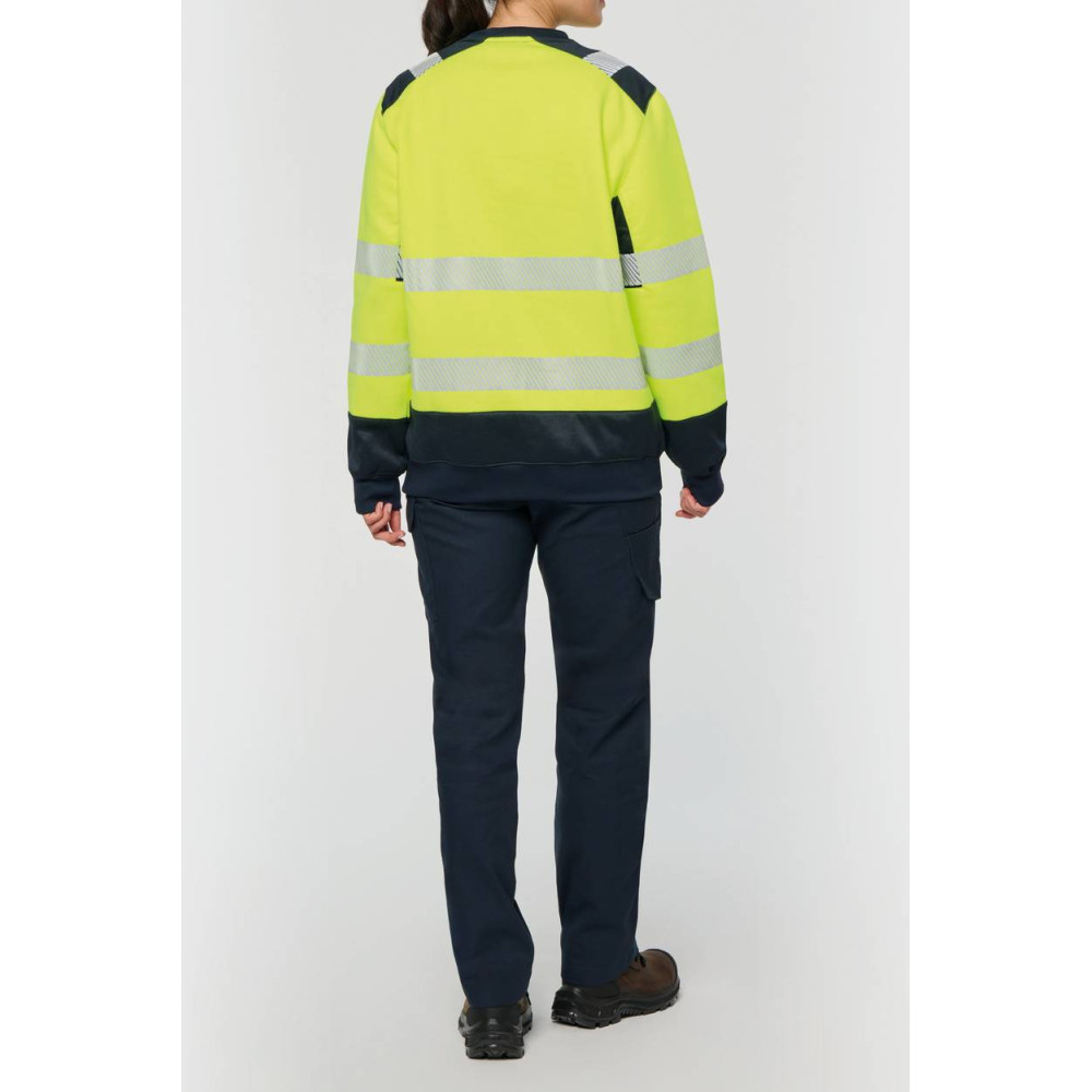 Sweat-shirt de sécurité recyclé col rond unisexe