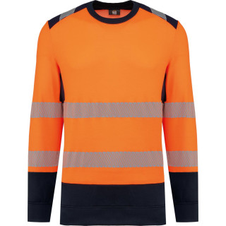Sweat-shirt de sécurité recyclé col rond unisexe