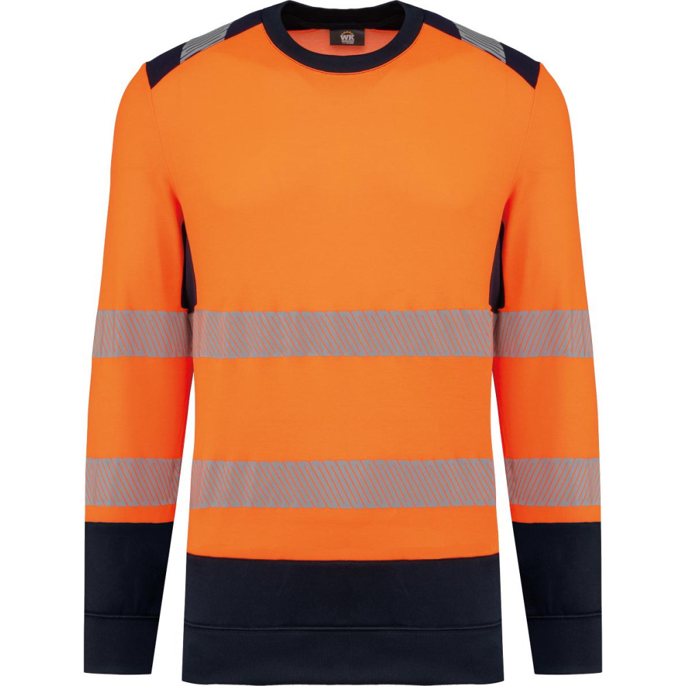 Sweat-shirt de sécurité recyclé col rond unisexe