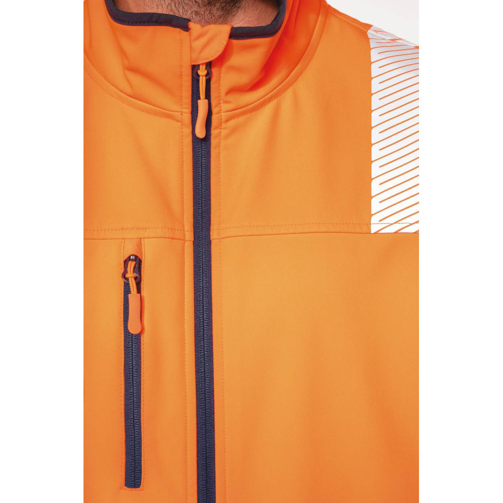 Veste softshell de sécurité recyclée avec manches détachables unisexe