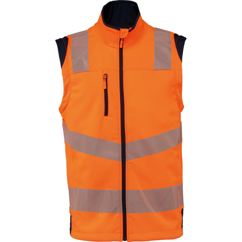Veste softshell de sécurité recyclée avec manches détachables unisexe