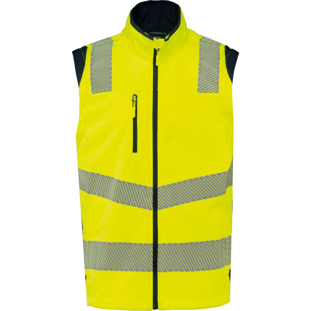 Veste softshell de sécurité recyclée avec manches détachables unisexe