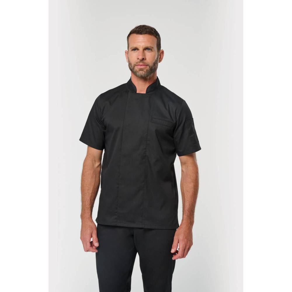 Veste de cuisine écoresponsable manches courtes unisexe