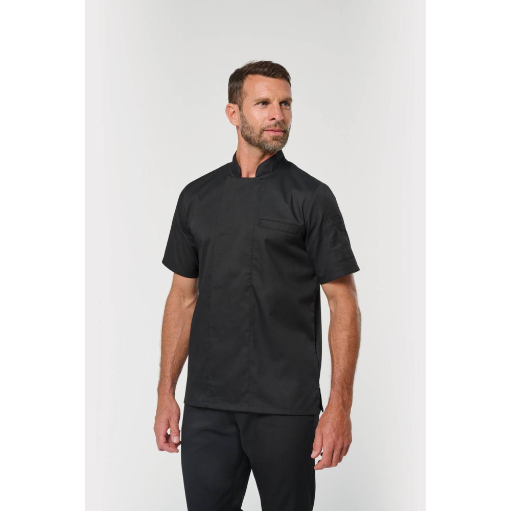 Veste de cuisine écoresponsable manches courtes unisexe