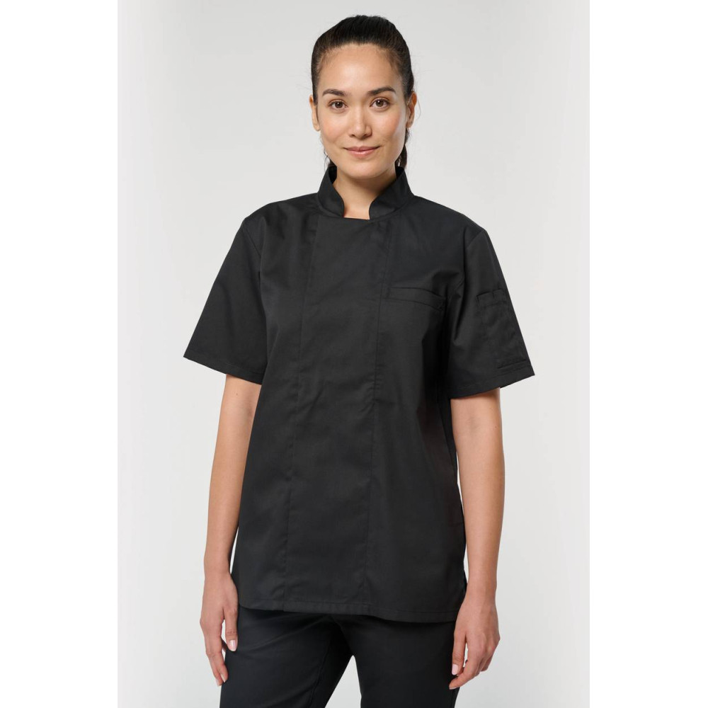 Veste de cuisine écoresponsable manches courtes unisexe