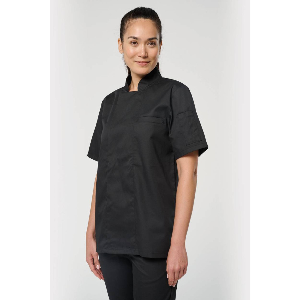 Veste de cuisine écoresponsable manches courtes unisexe