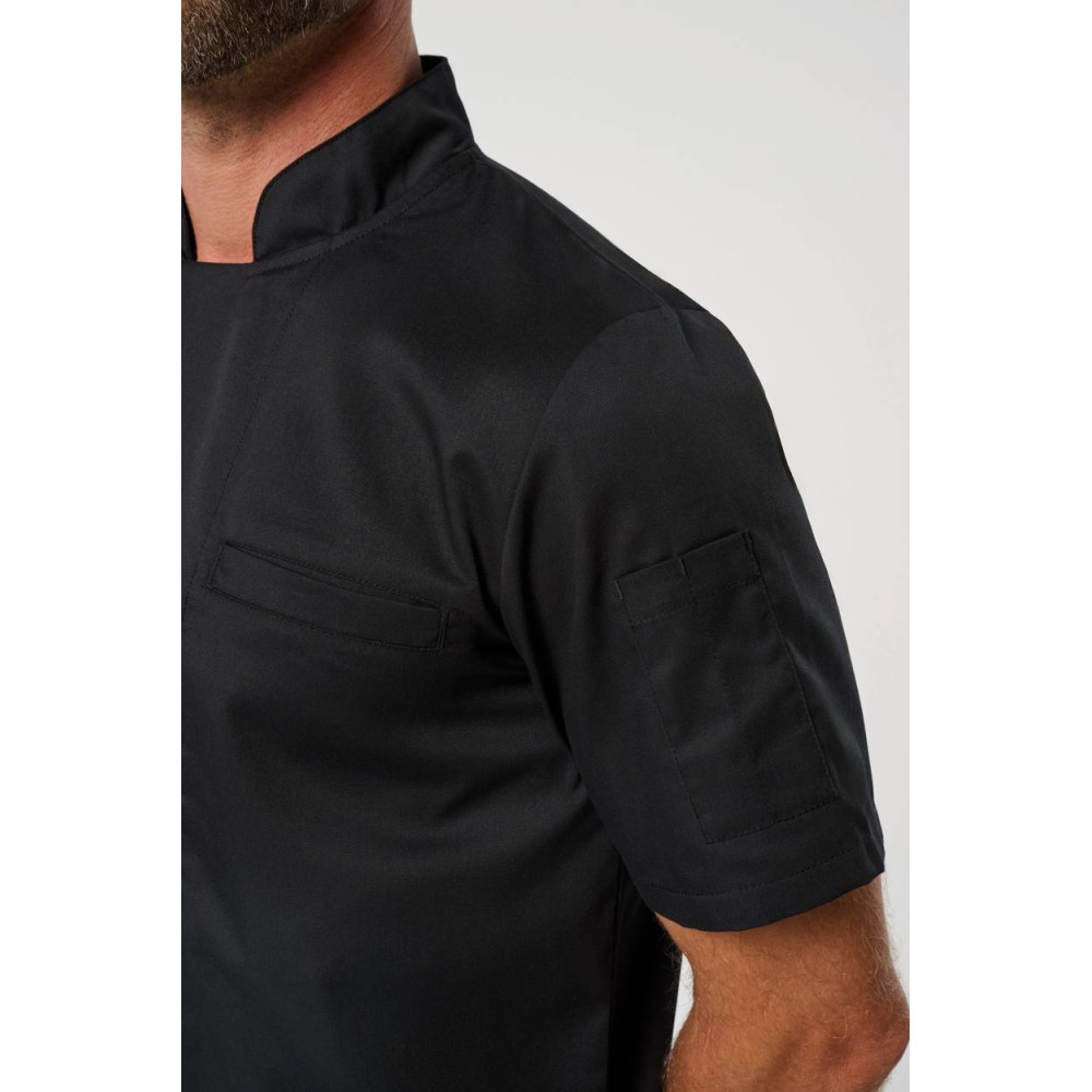 Veste de cuisine écoresponsable manches courtes unisexe