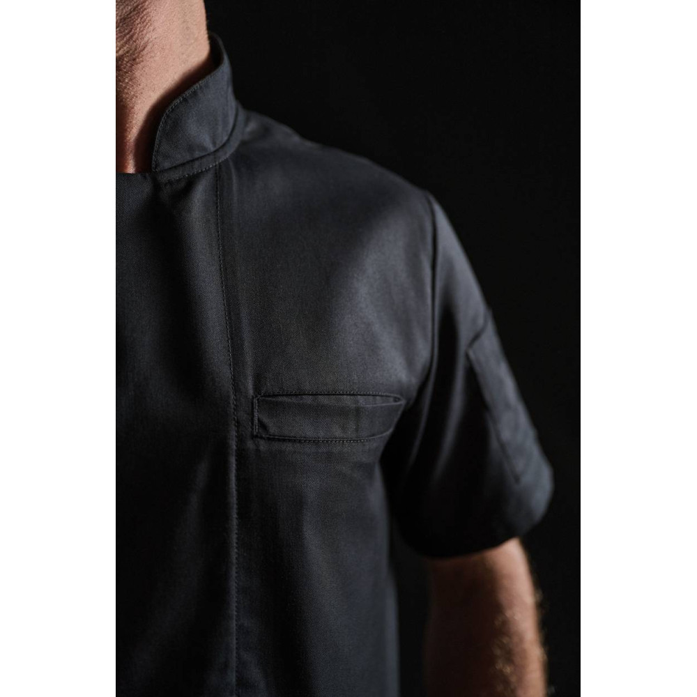 Veste de cuisine écoresponsable manches courtes unisexe