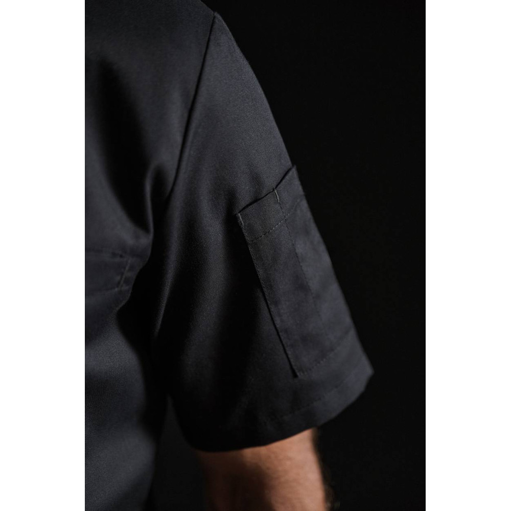 Veste de cuisine écoresponsable manches courtes unisexe
