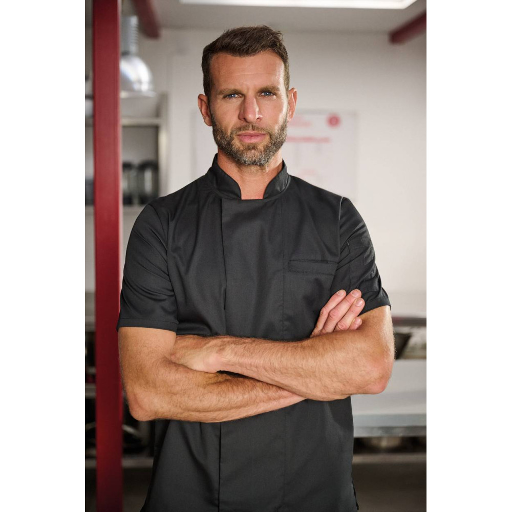 Veste de cuisine écoresponsable manches courtes unisexe