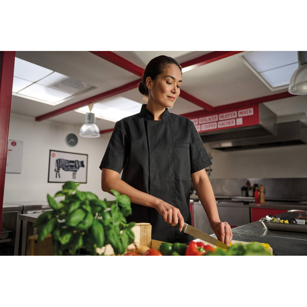 Veste de cuisine écoresponsable manches courtes unisexe