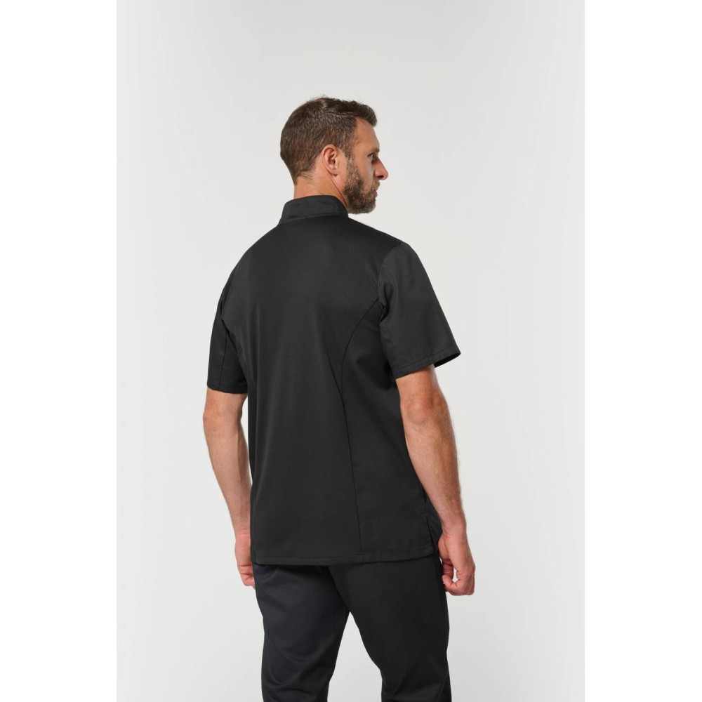 Veste de cuisine écoresponsable et respirante manches courtes unisexe 