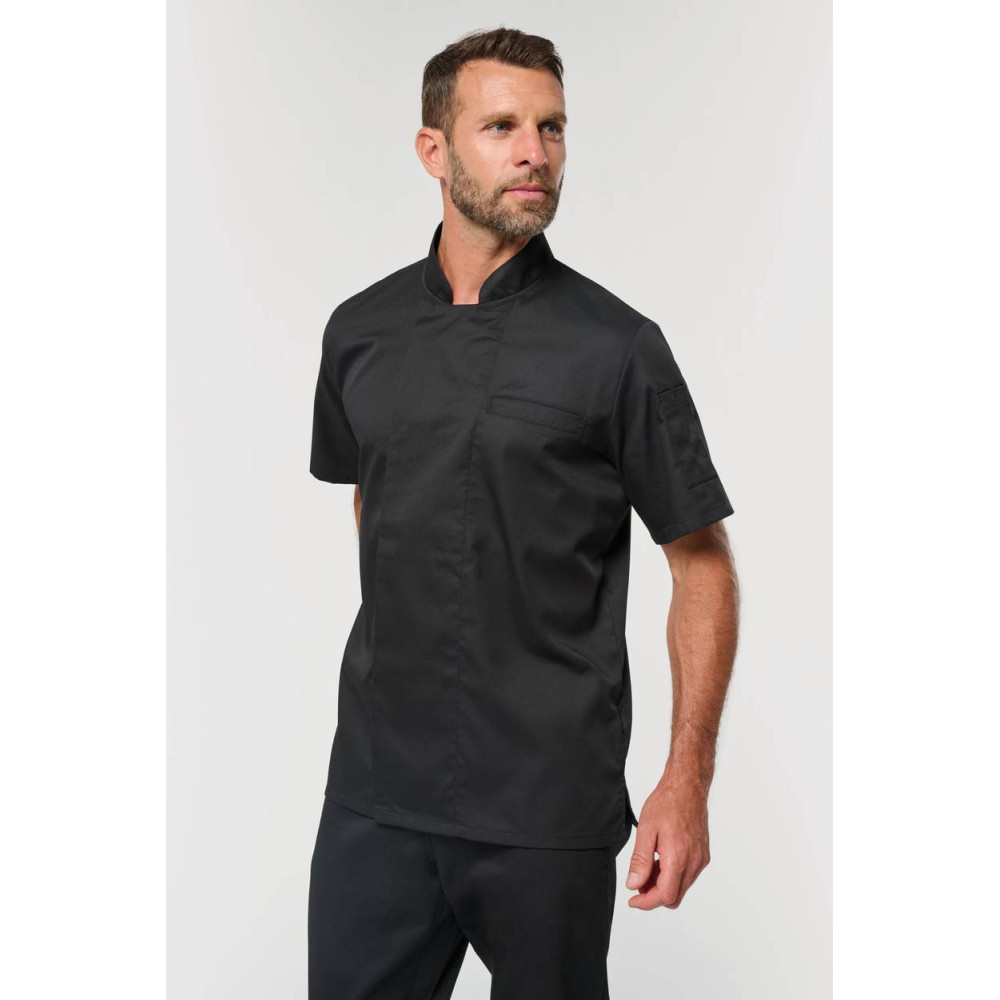 Veste de cuisine écoresponsable et respirante manches courtes unisexe 