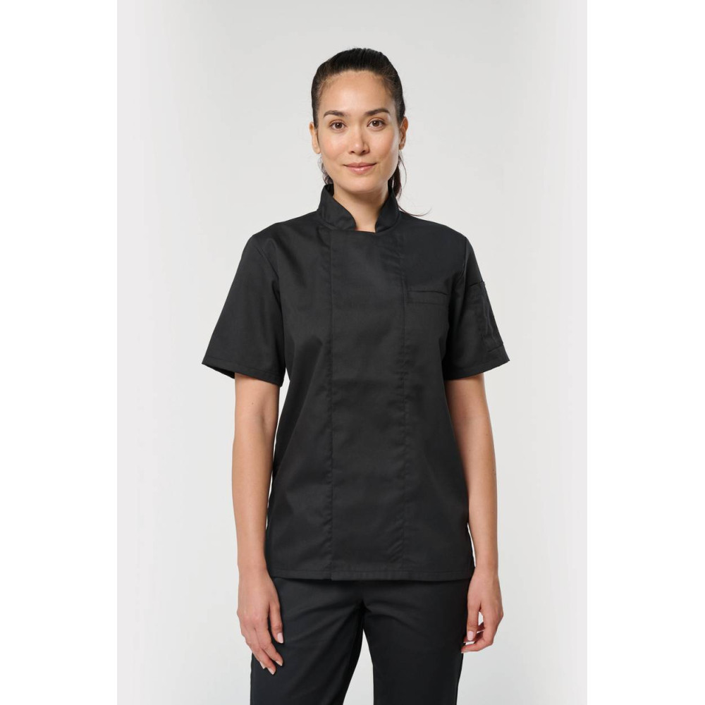 Veste de cuisine écoresponsable et respirante manches courtes unisexe 
