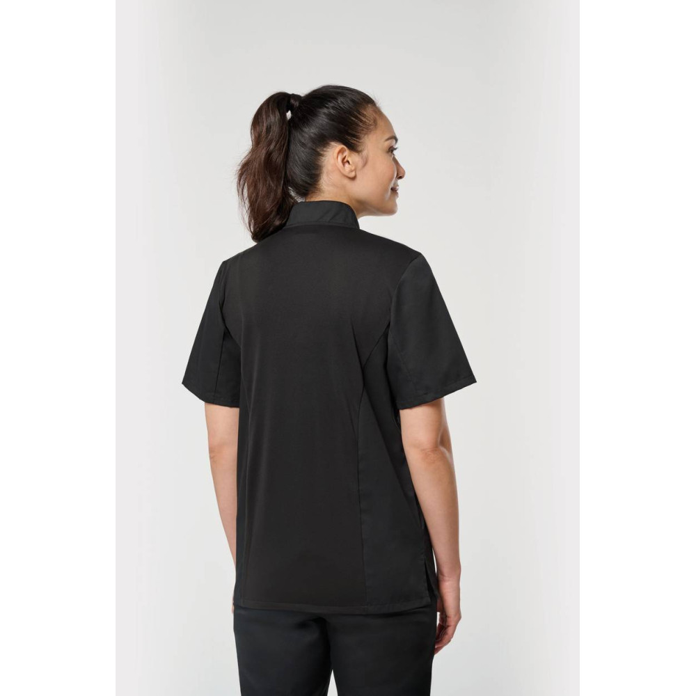 Veste de cuisine écoresponsable et respirante manches courtes unisexe 