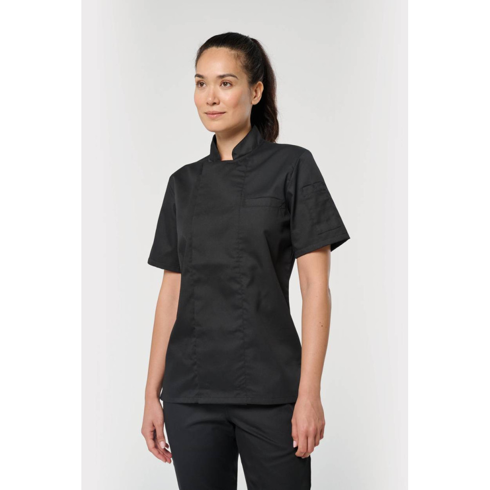 Veste de cuisine écoresponsable et respirante manches courtes unisexe 