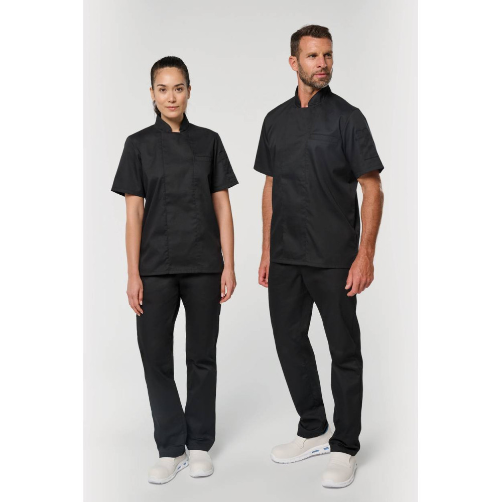 Veste de cuisine écoresponsable et respirante manches courtes unisexe 