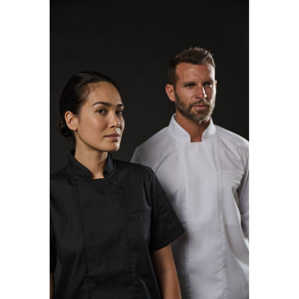 Veste de cuisine écoresponsable et respirante manches courtes unisexe 