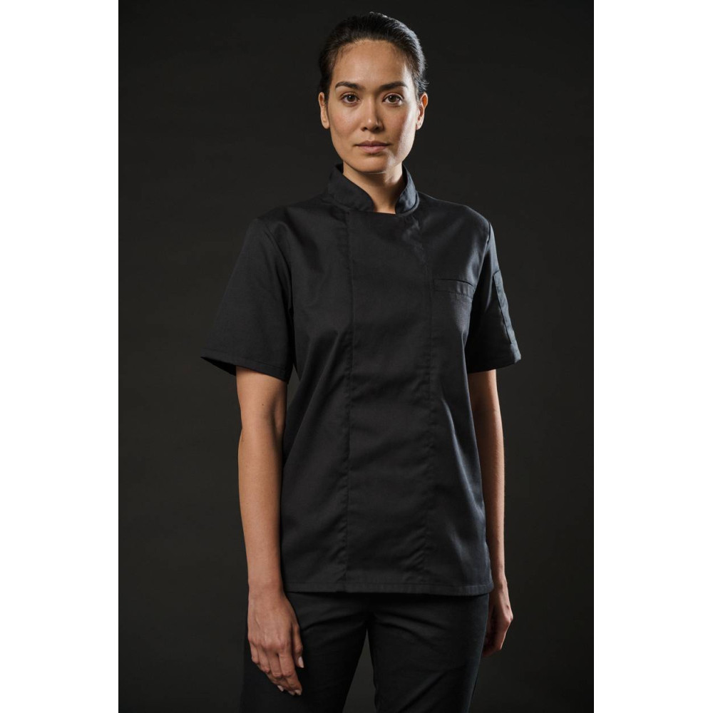 Veste de cuisine écoresponsable et respirante manches courtes unisexe 