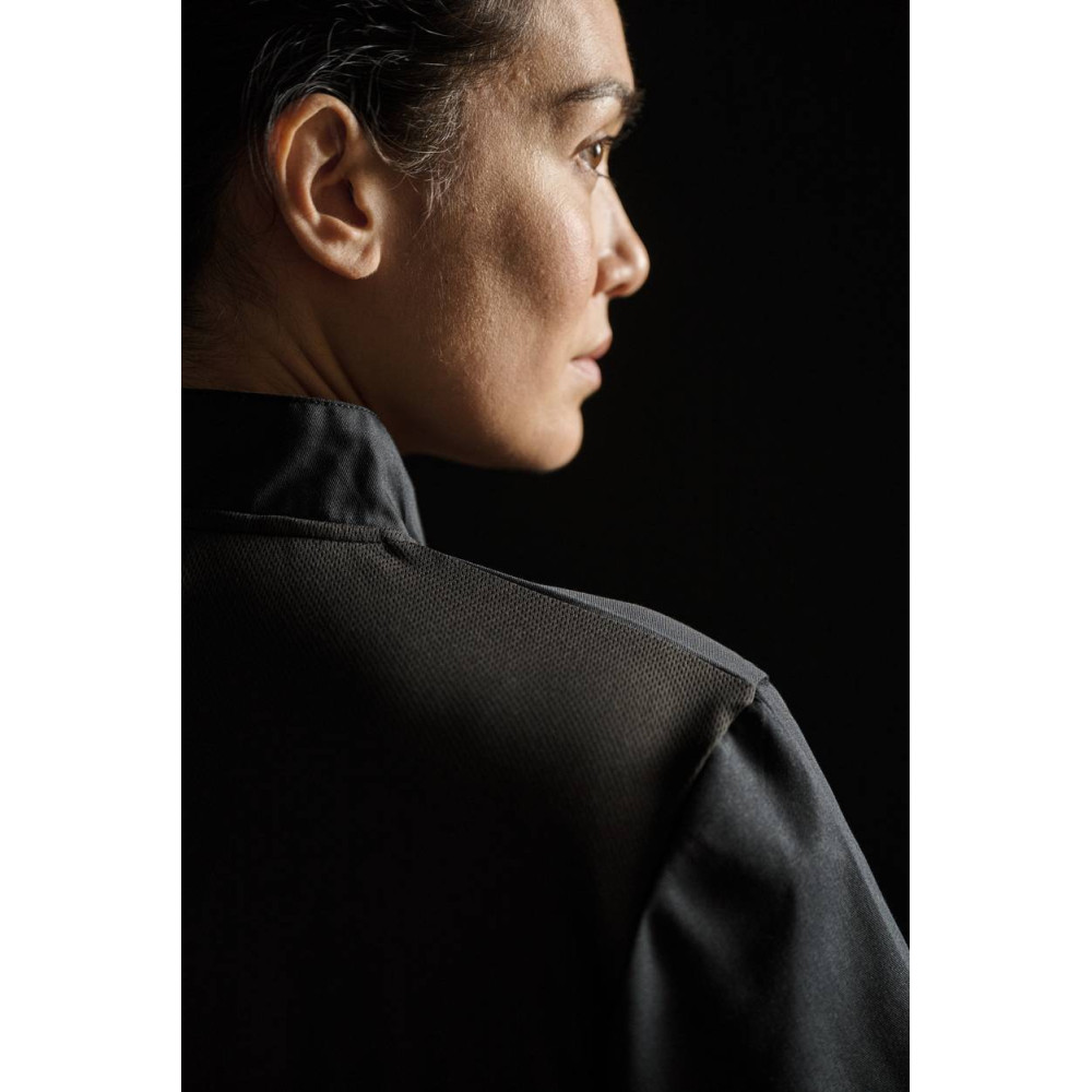 Veste de cuisine écoresponsable et respirante manches courtes unisexe 