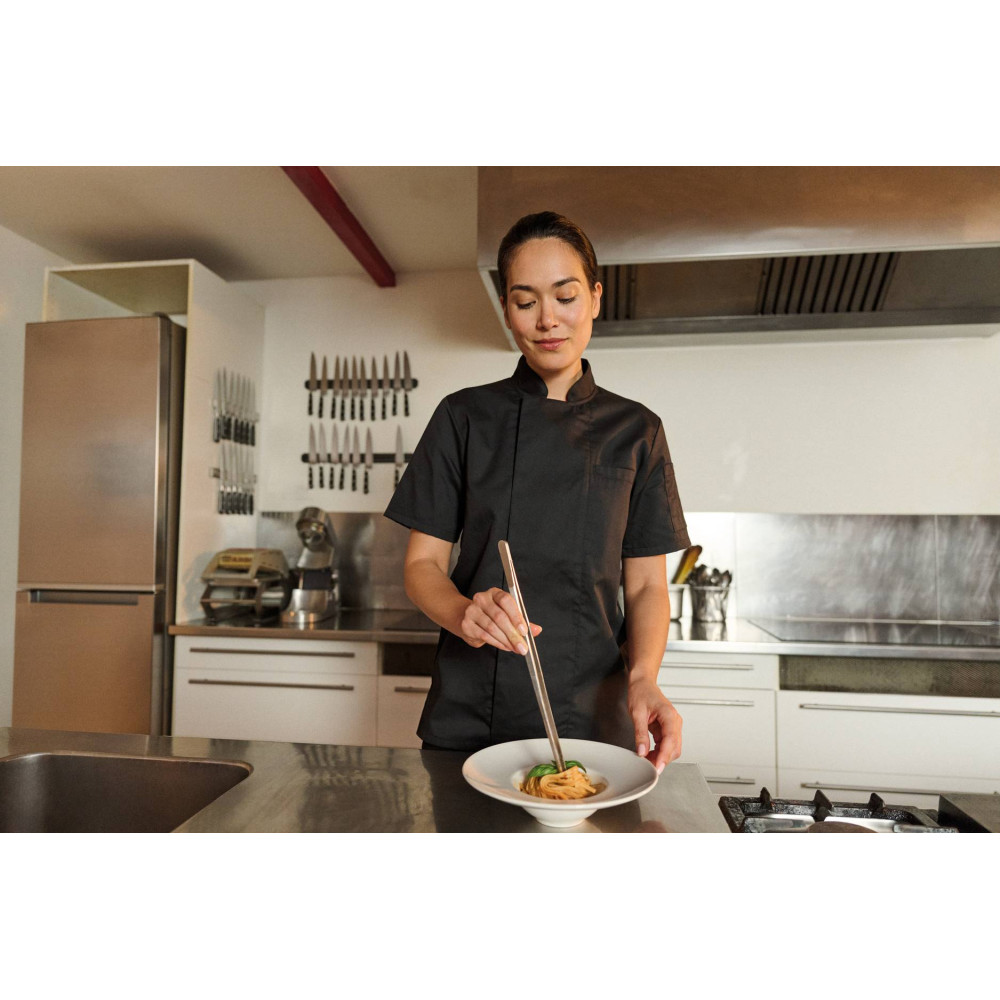 Veste de cuisine écoresponsable et respirante manches courtes unisexe 