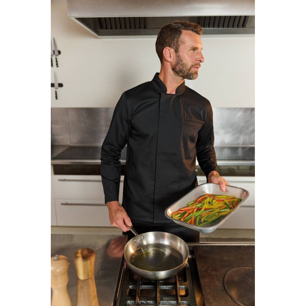 Veste de cuisine écoresponsable manches longues unisexe 