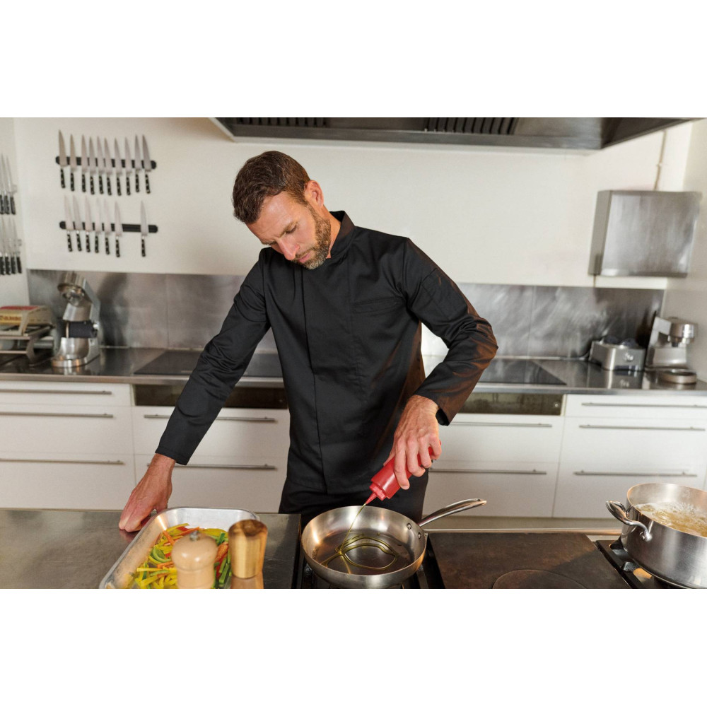 Veste de cuisine écoresponsable manches longues unisexe 